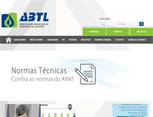 Tablet Screenshot of abtl.org.br